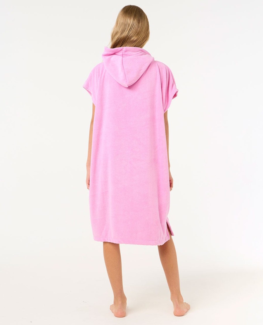 classic surf hooded towel-meninas 8-14 anos