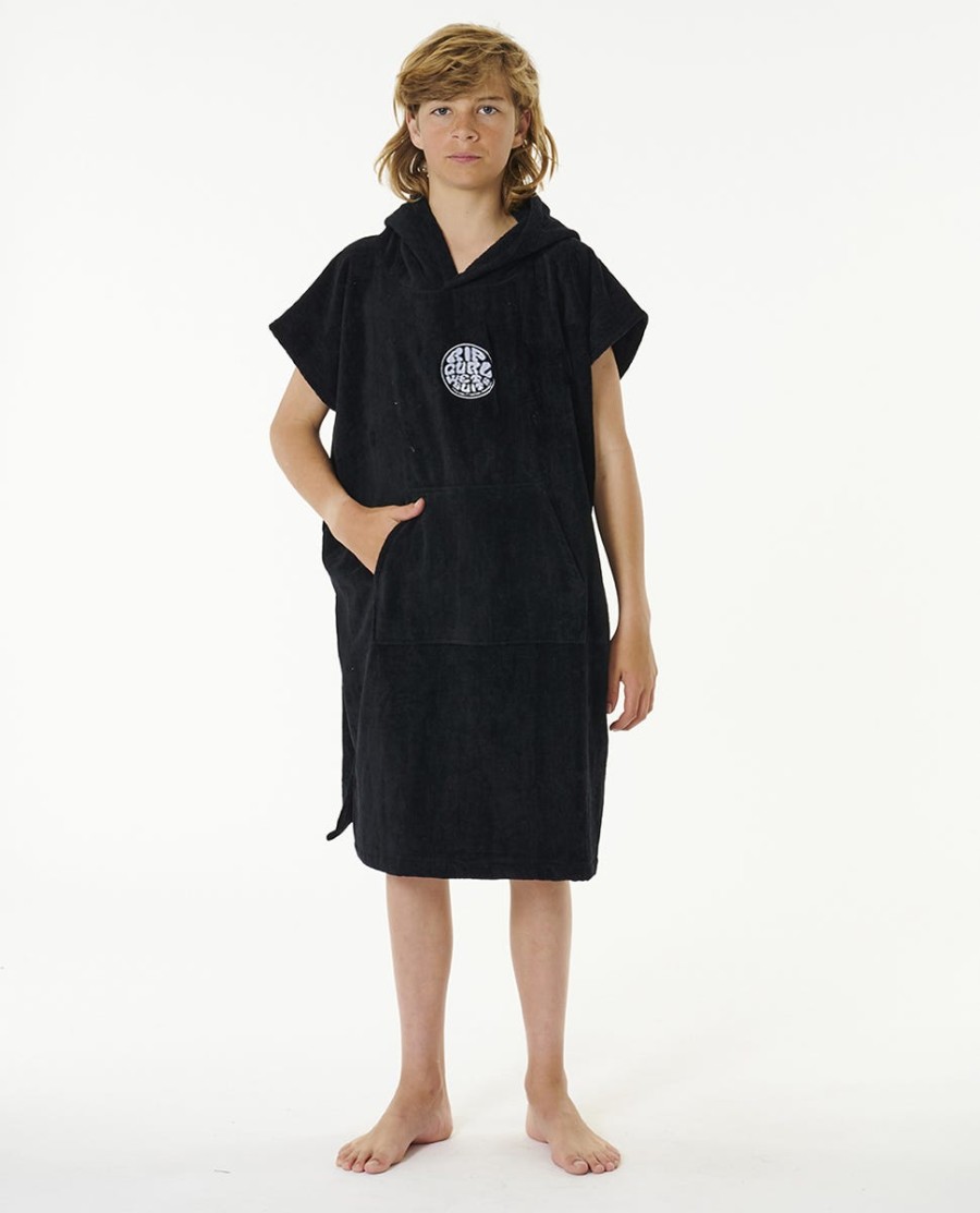 kids logo toalha encapuzada