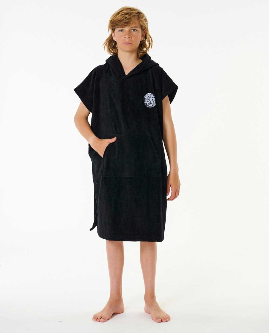 kids logo toalha encapuzada