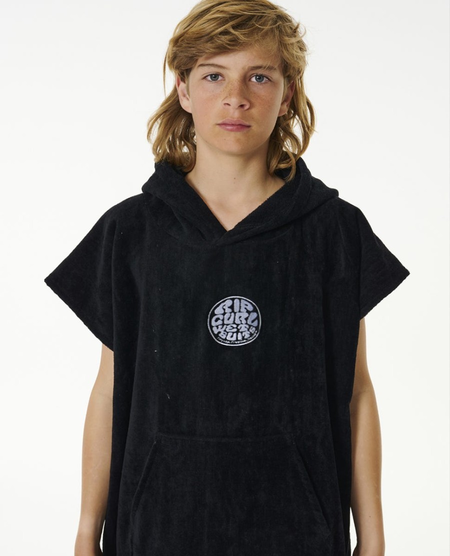kids logo toalha encapuzada