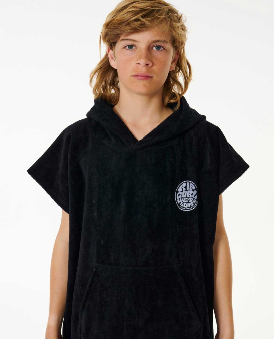 kids logo toalha encapuzada