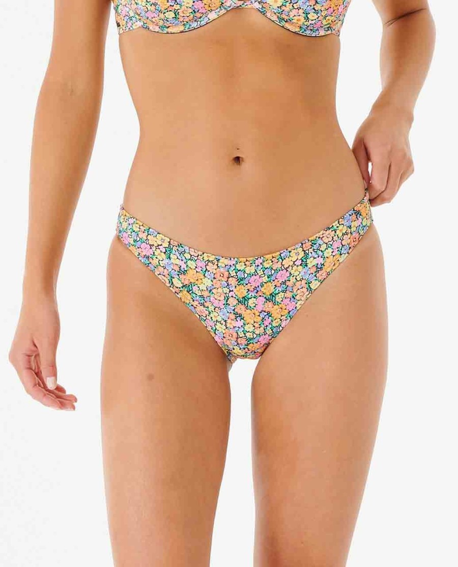 afterglow floral completo cobertura bikini bottom