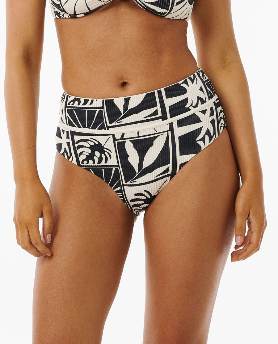 santorini sun hi waisted boa cobertura bikini bottom