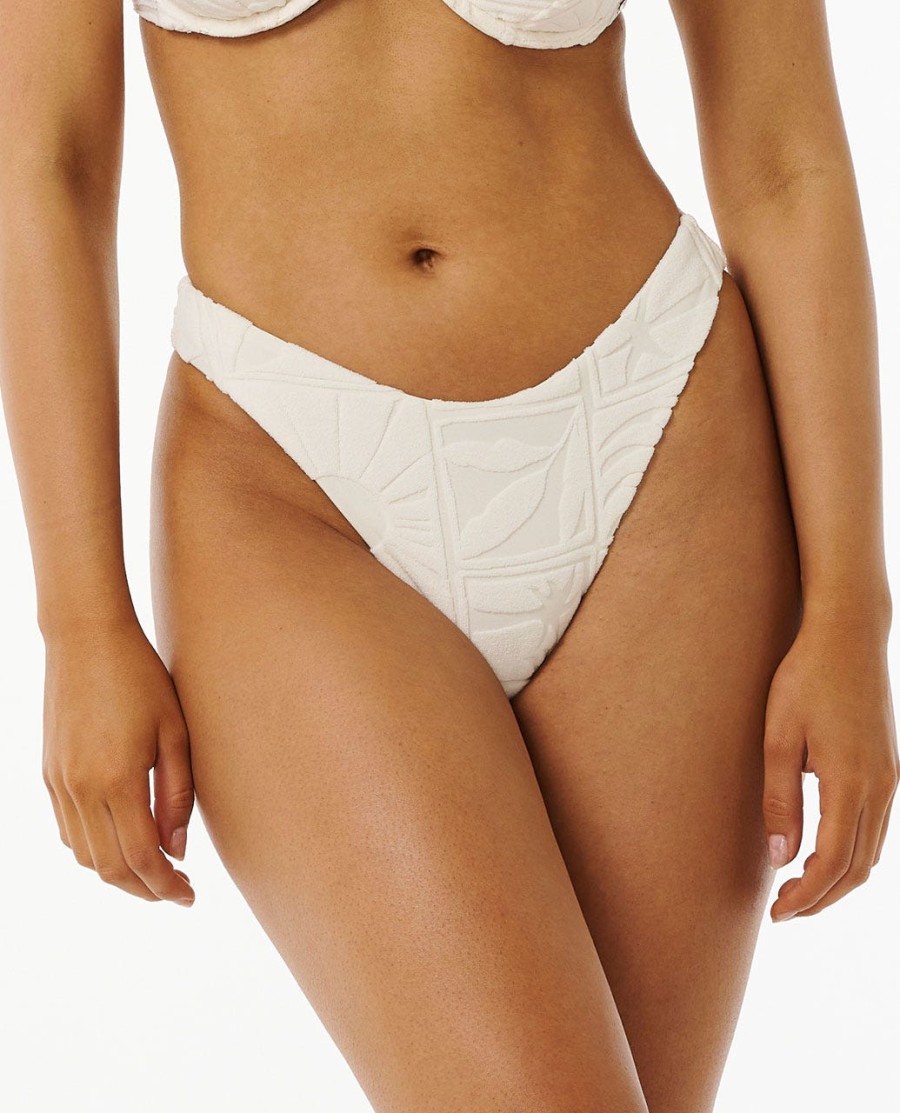 santorini terry oi perna skimpy cobertura bikini bottom