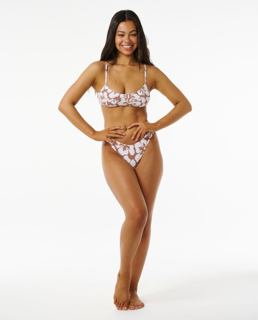 hibiscus calor hi cut cheeky cobertura bikini bottom