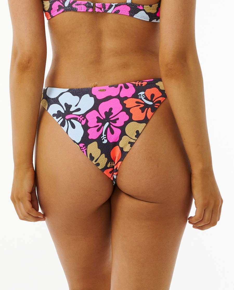 hibiscus calor hi cut cheeky cobertura bikini bottom
