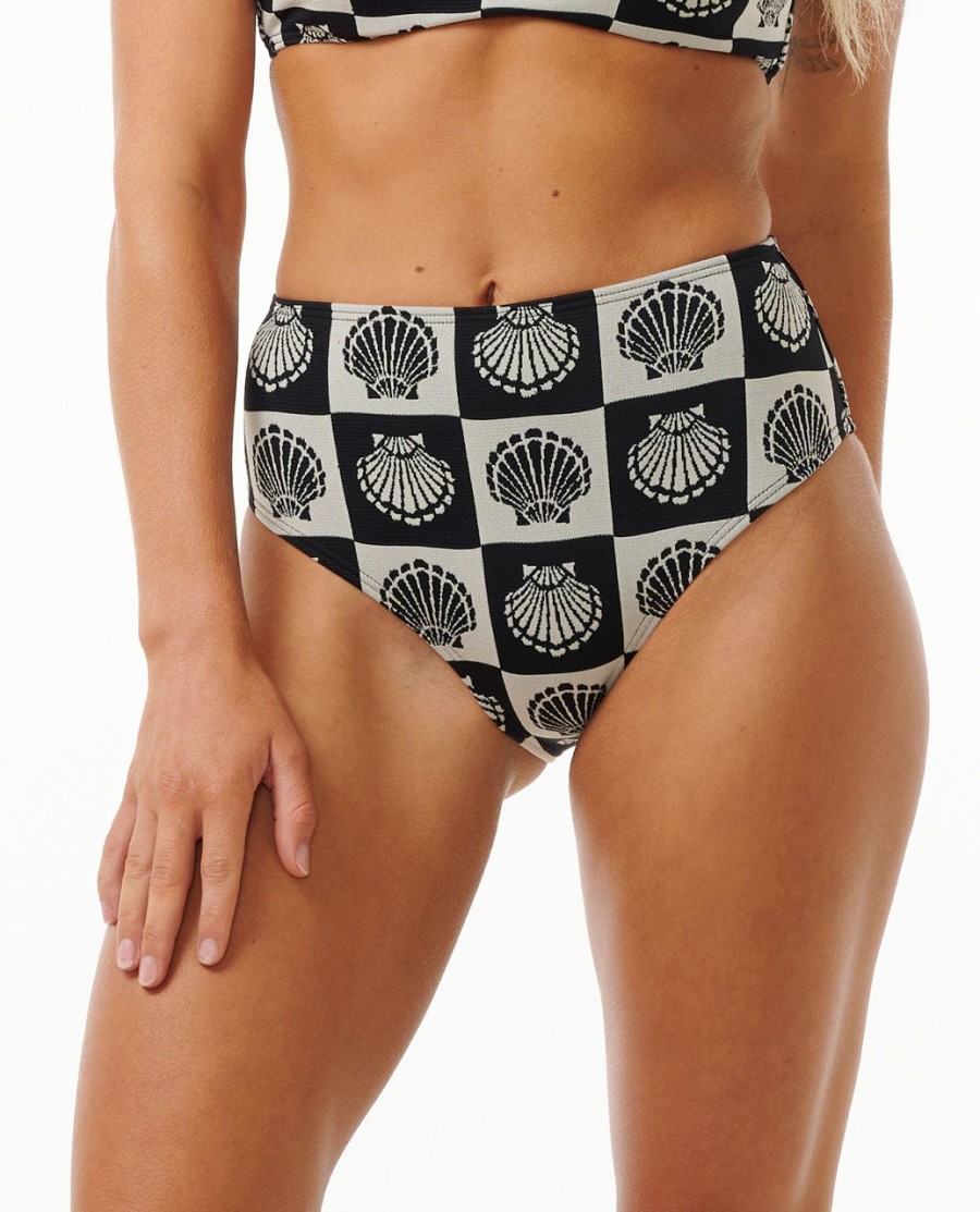 soleil shell hi leg boa cobertura bikini bottom