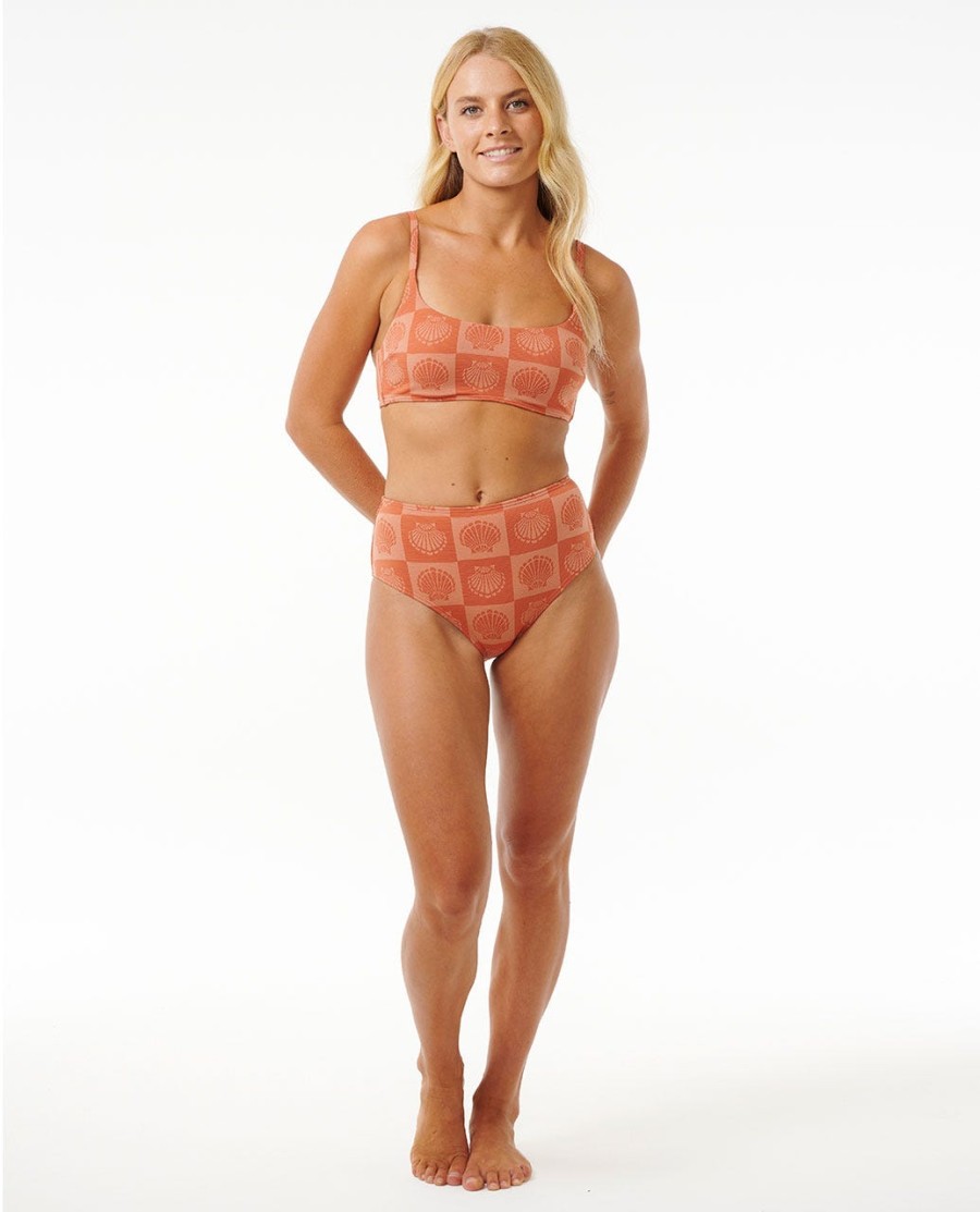 soleil shell hi leg boa cobertura bikini bottom