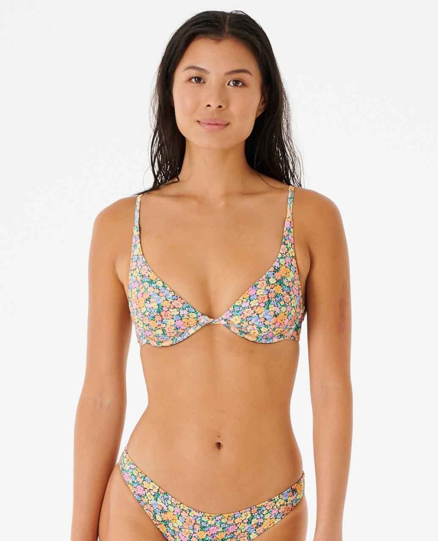 afterglow floral d-dd bra bikini top