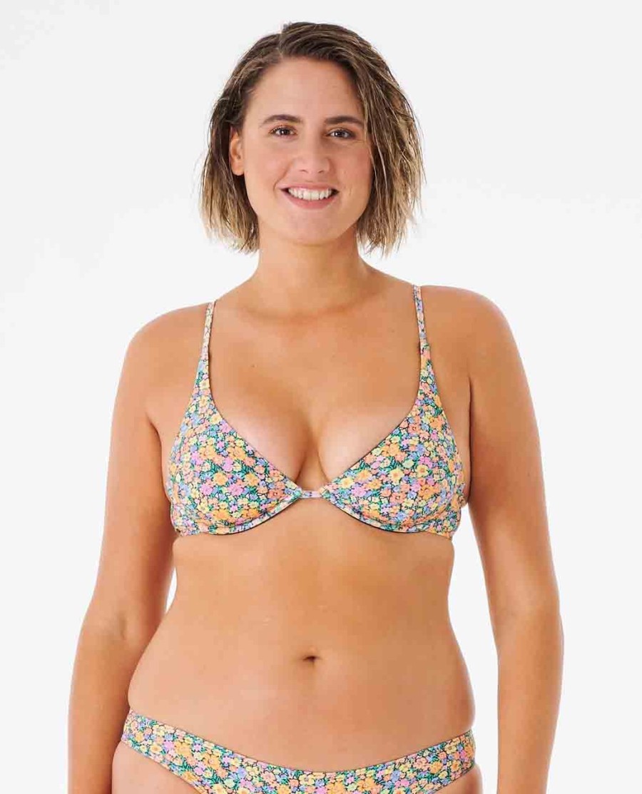 afterglow floral d-dd bra bikini top