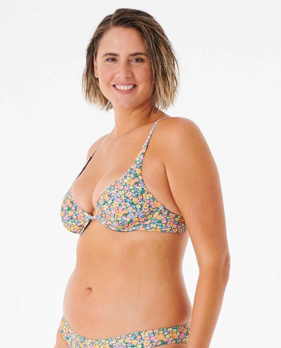 afterglow floral d-dd bra bikini top