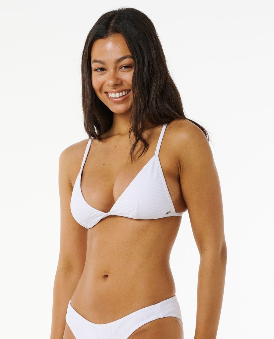 premium surf fixo triângulo bikini top