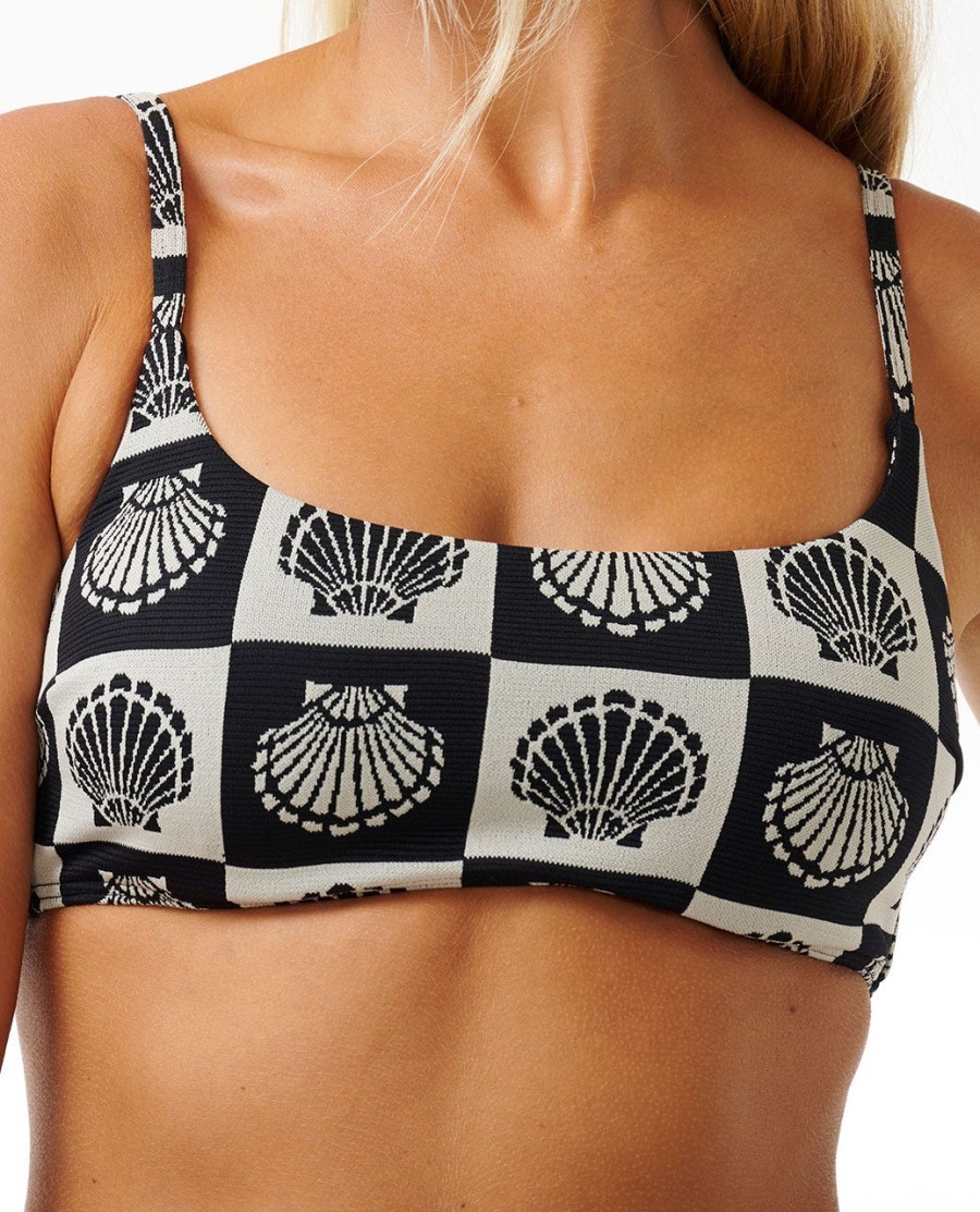 soleil shell d-dd crop top de biquíni
