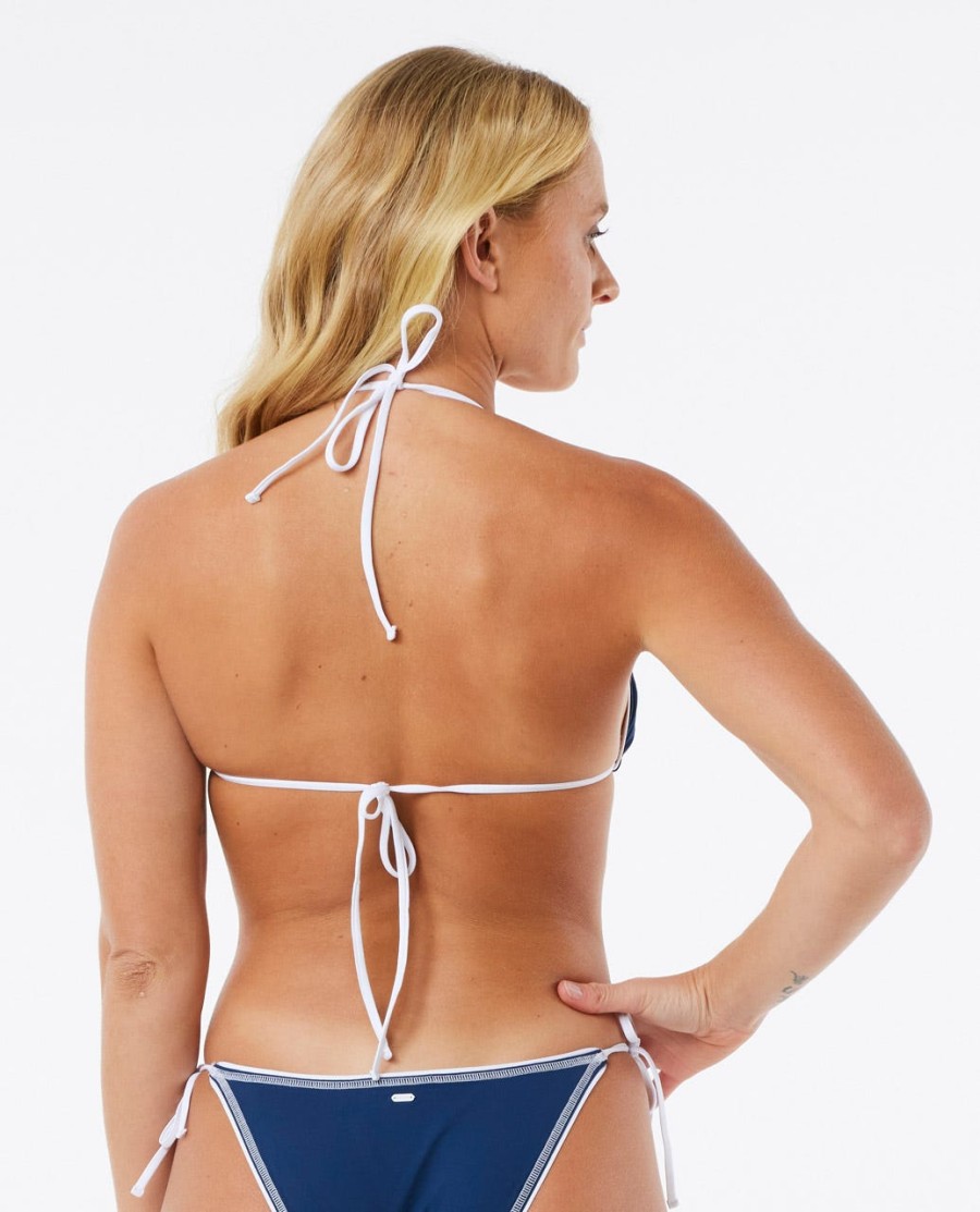 steph gilmore deslizante triângulo bikini top