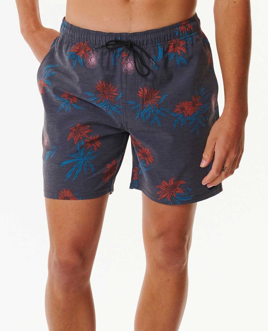 sun razed floral volley 17 quot boardshorts