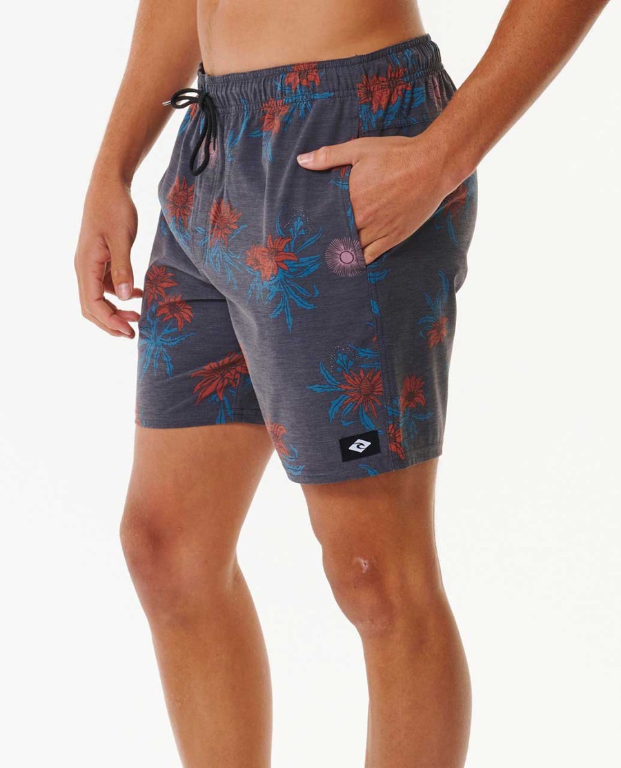 sun razed floral volley 17 quot boardshorts