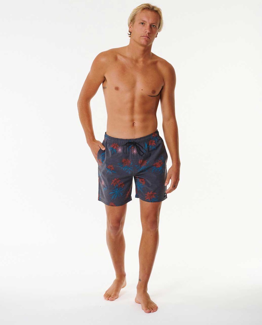 sun razed floral volley 17 quot boardshorts