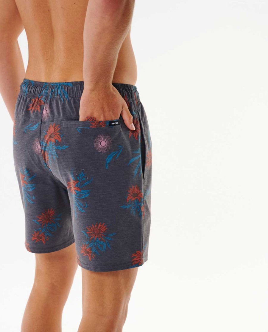 sun razed floral volley 17 quot boardshorts