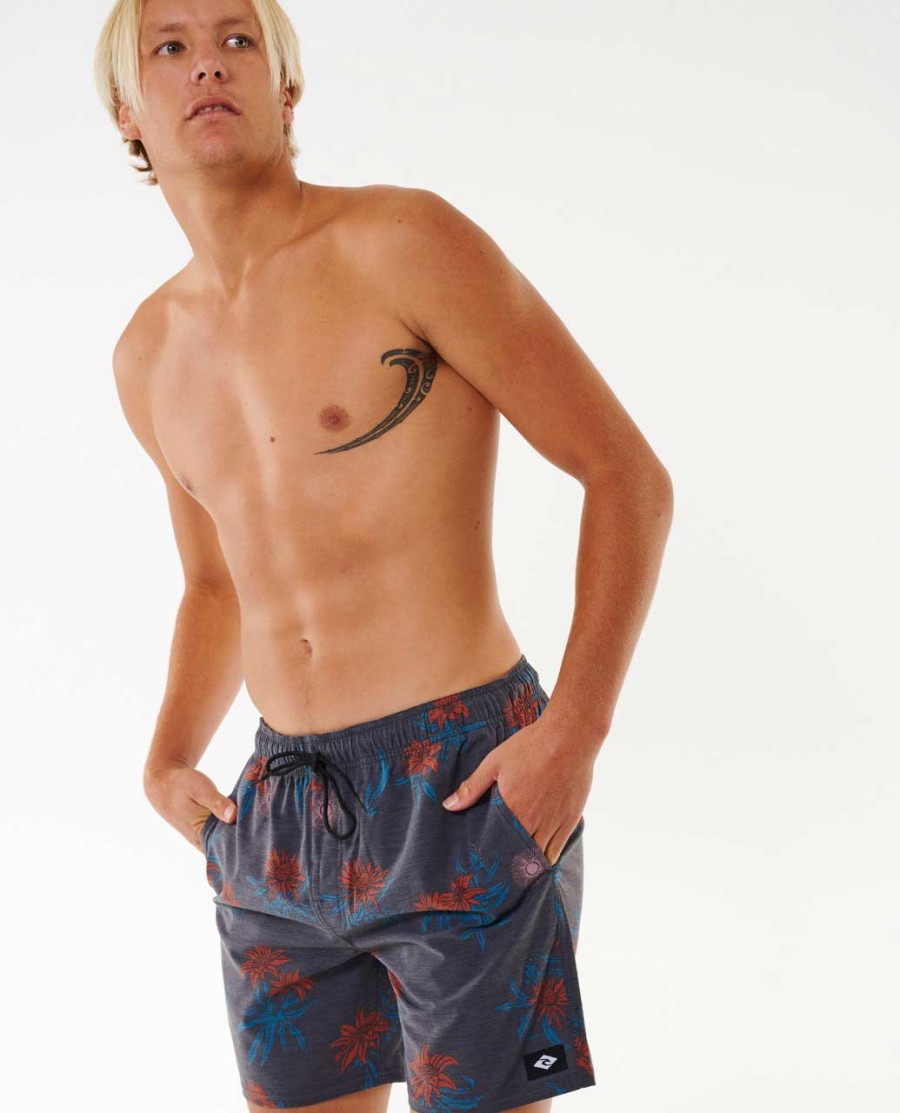 sun razed floral volley 17 quot boardshorts