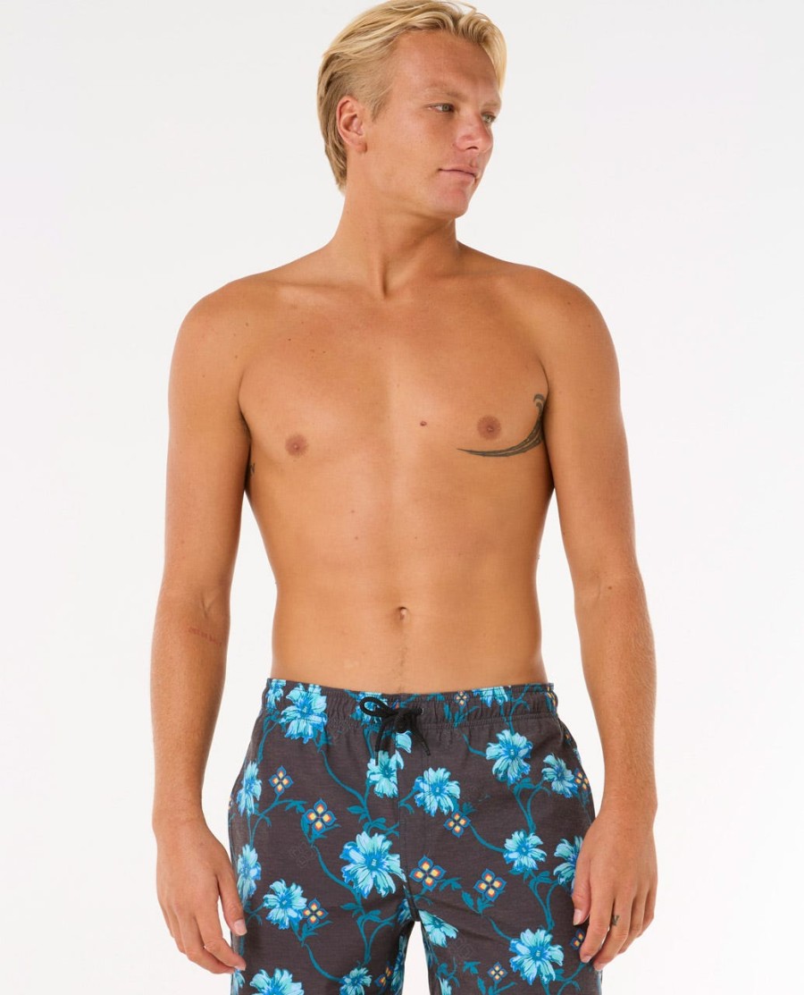surf revival floral volley 16 quot boardshorts