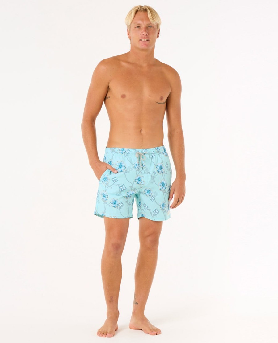 surf revival floral volley 16 quot boardshorts