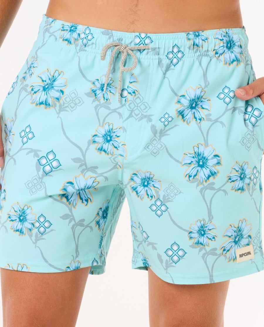 surf revival floral volley 16 quot boardshorts
