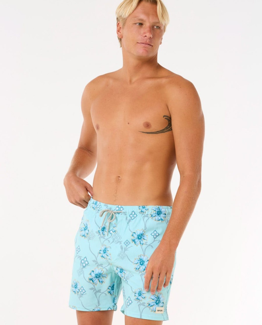 surf revival floral volley 16 quot boardshorts