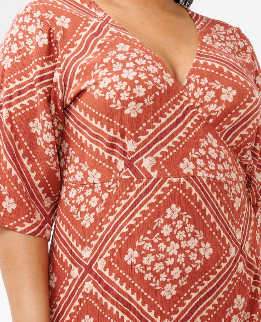 mini vestido envoltório soleil