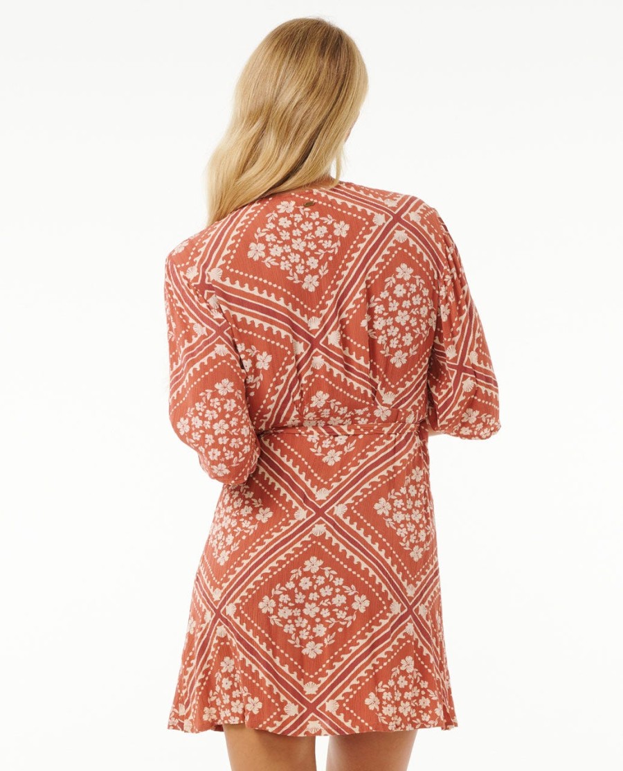 mini vestido envoltório soleil
