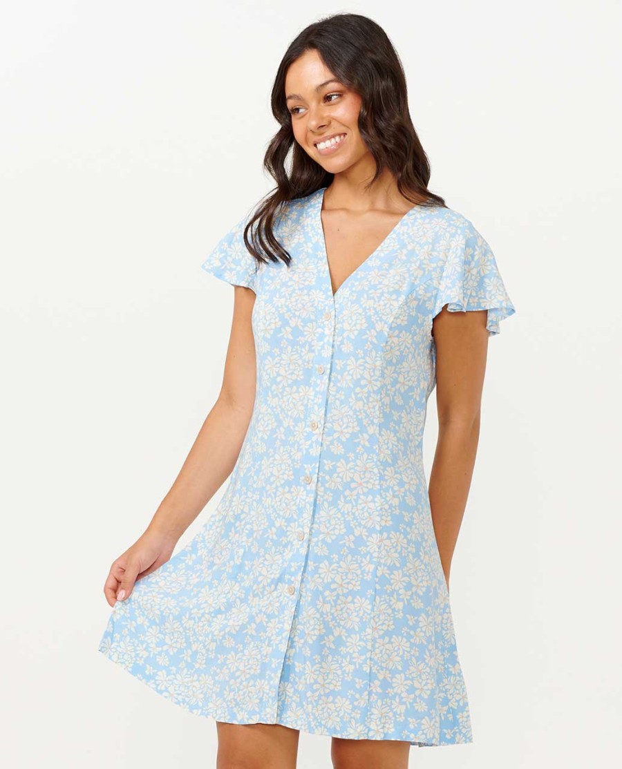 deserto sonhos mini vestido ditsy