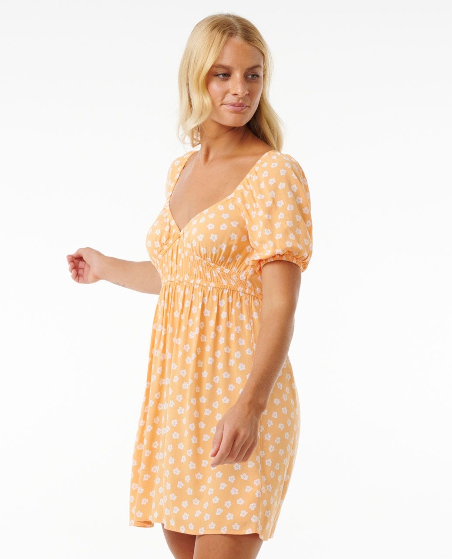 maré alta ditsy mini vestido
