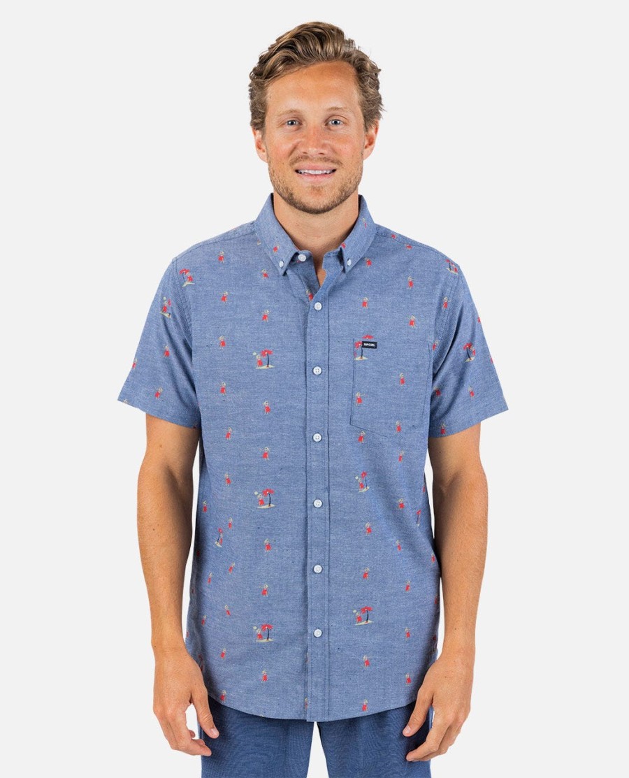 camisa manga curta hula breach