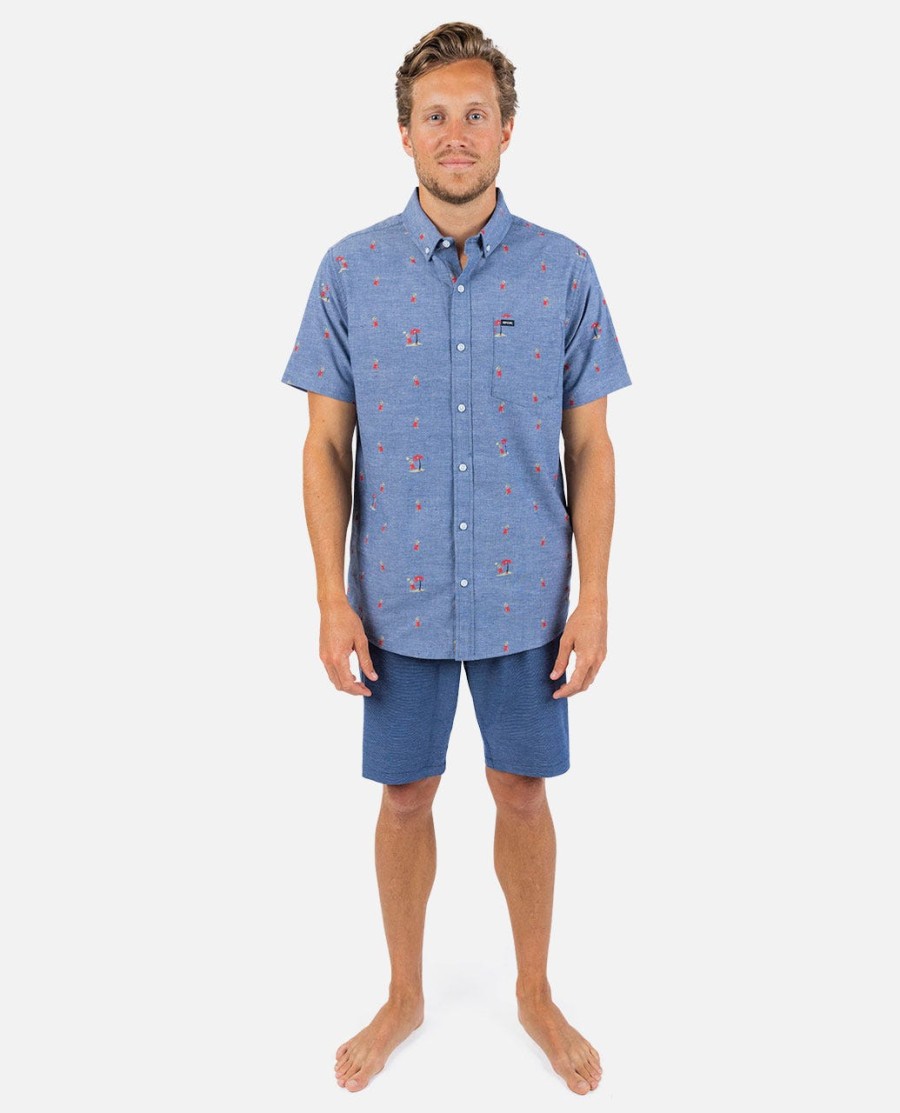 camisa manga curta hula breach