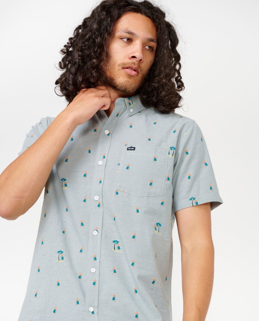 camisa manga curta hula breach
