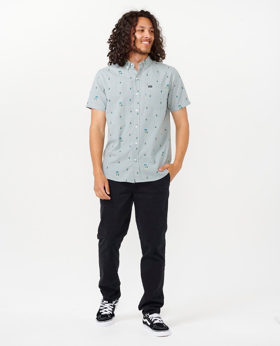 camisa manga curta hula breach