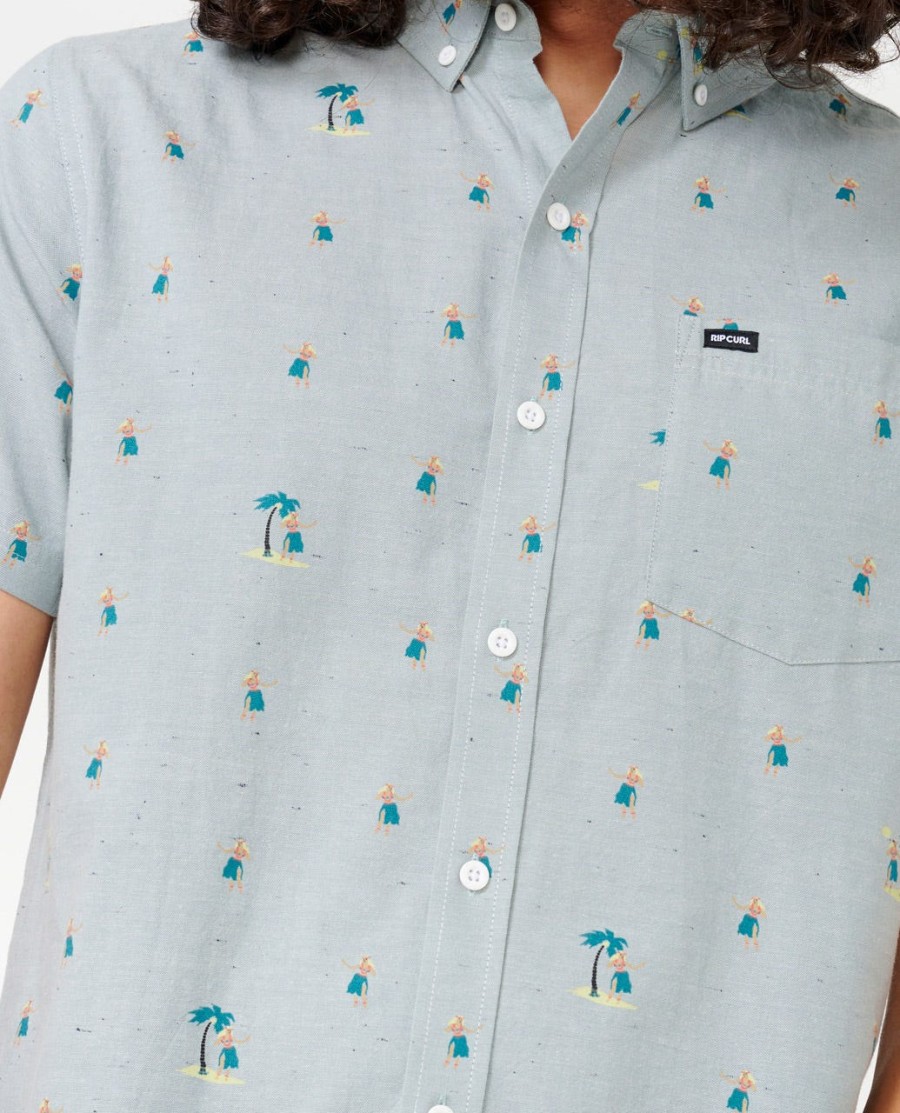 camisa manga curta hula breach