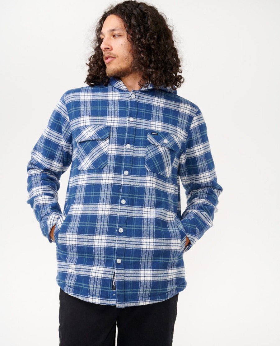 shores sherpa forrado camisa de flanela