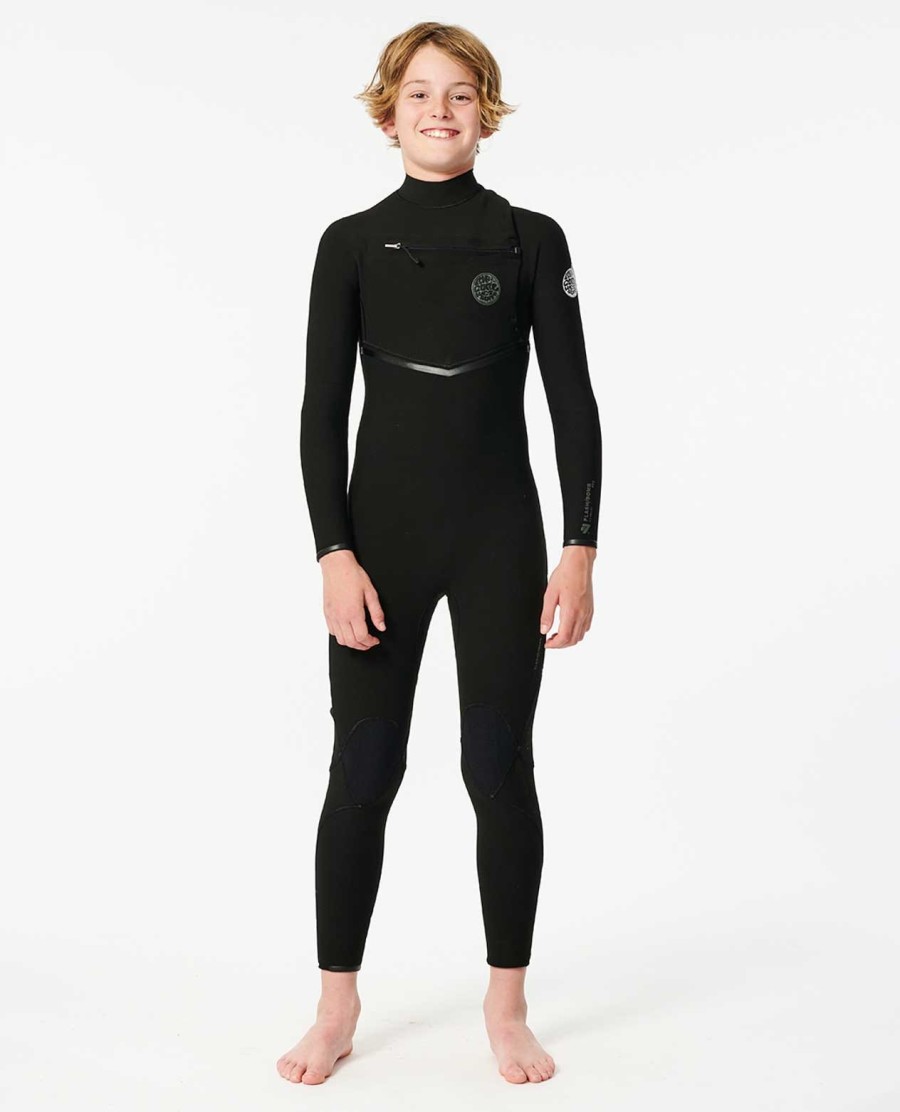 crianças flashbomb 43 peito zip wetsuit