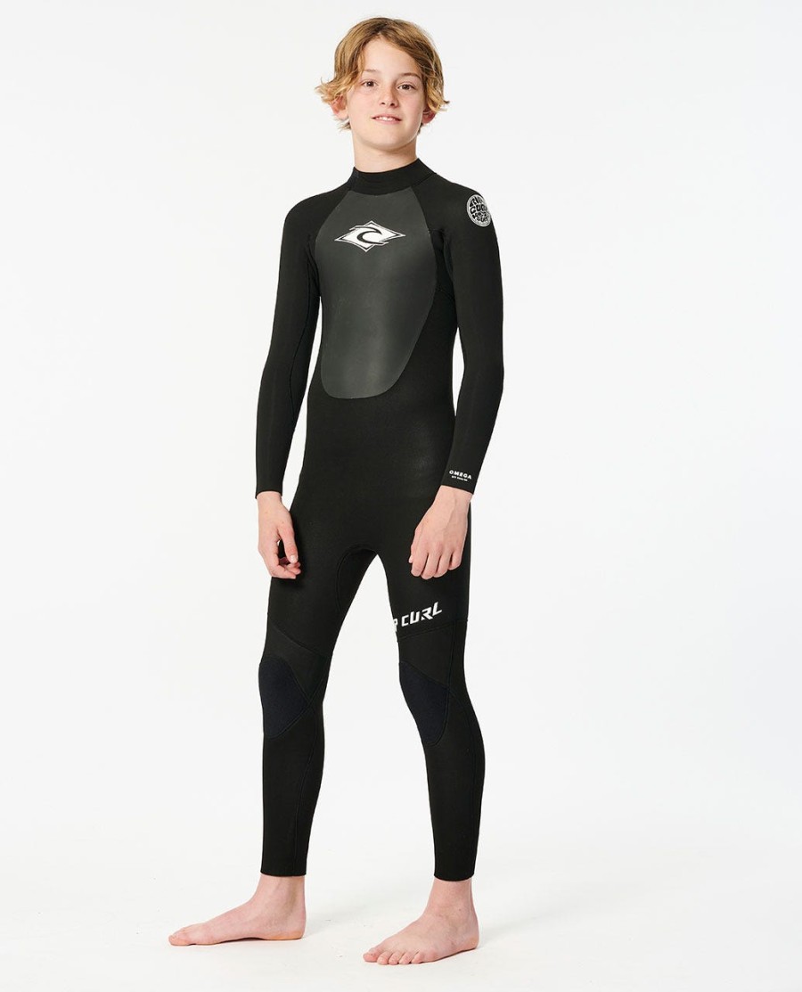 crianças omega 43 voltar zip fullsuit wetsuit