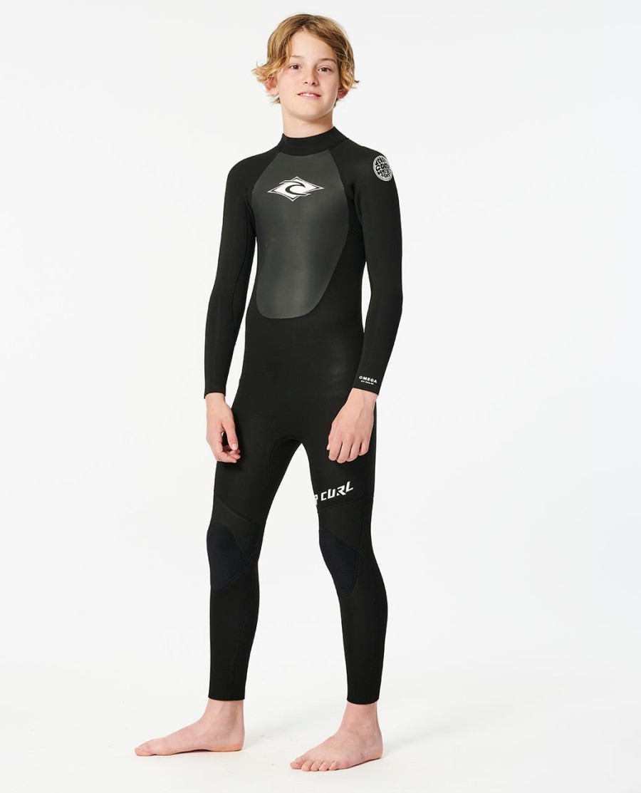 crianças omega 32 voltar zip fullsuit wetsuit