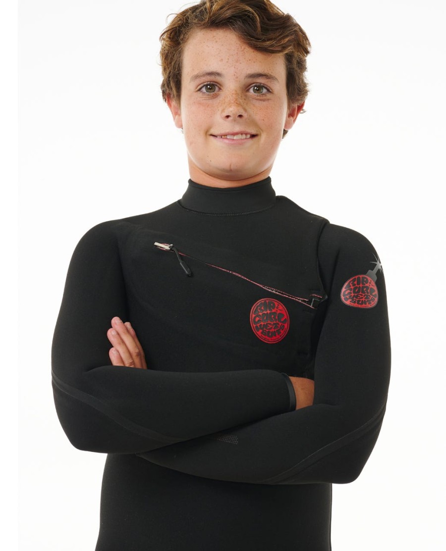 crianças f-bomb fusão 32 peito zip wetsuit