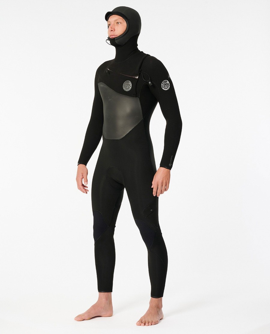 e7 flashbomb 54 com capuz peito zip wetsuit fullsuit