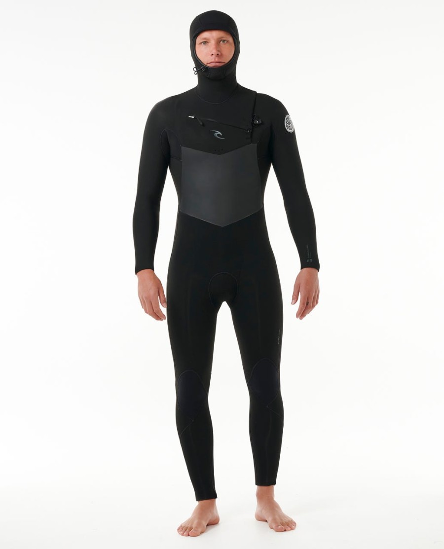 dawn patrol 54 com capuz peito zip fato fullsuit