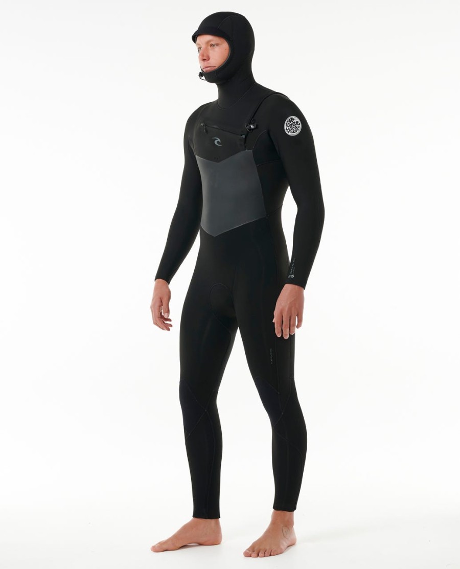 dawn patrol 54 com capuz peito zip fato fullsuit