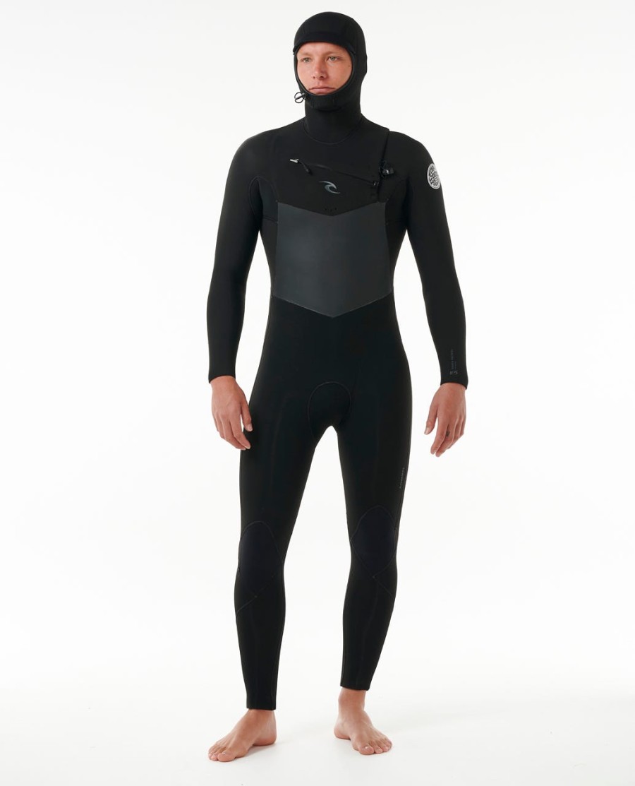 dawn patrol 54 com capuz peito zip fato fullsuit
