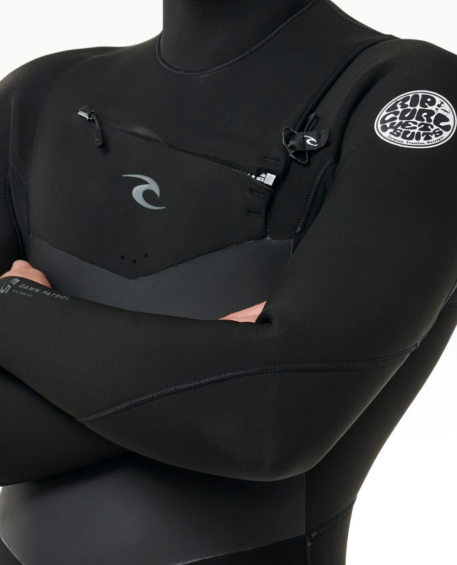 dawn patrol 54 com capuz peito zip fato fullsuit