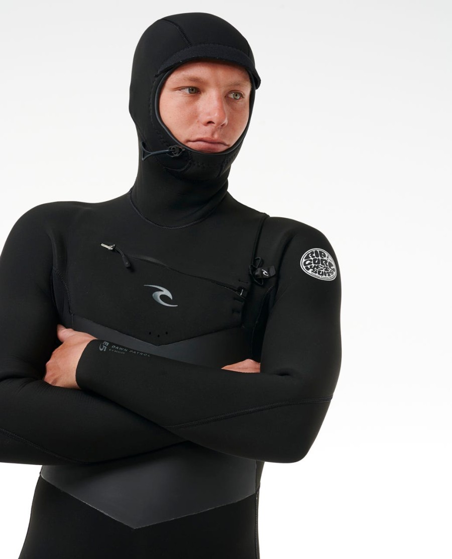dawn patrol 54 com capuz peito zip fato fullsuit