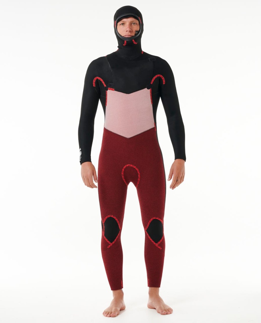 dawn patrol 54 com capuz peito zip fato fullsuit