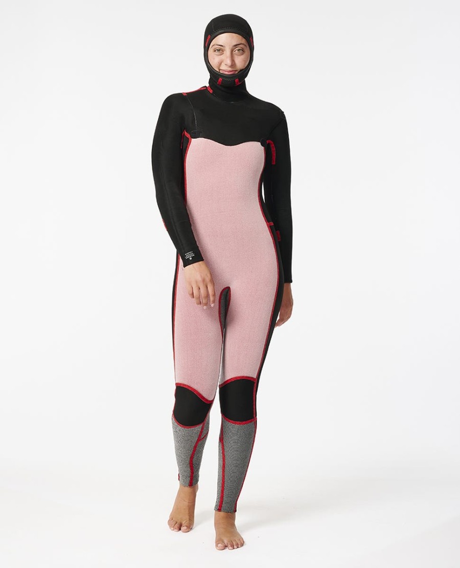 dawn patrol 54 com capuz peito zip fato fullsuit