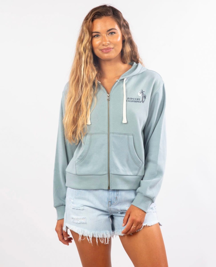diamond bay desso zip através fleece hood